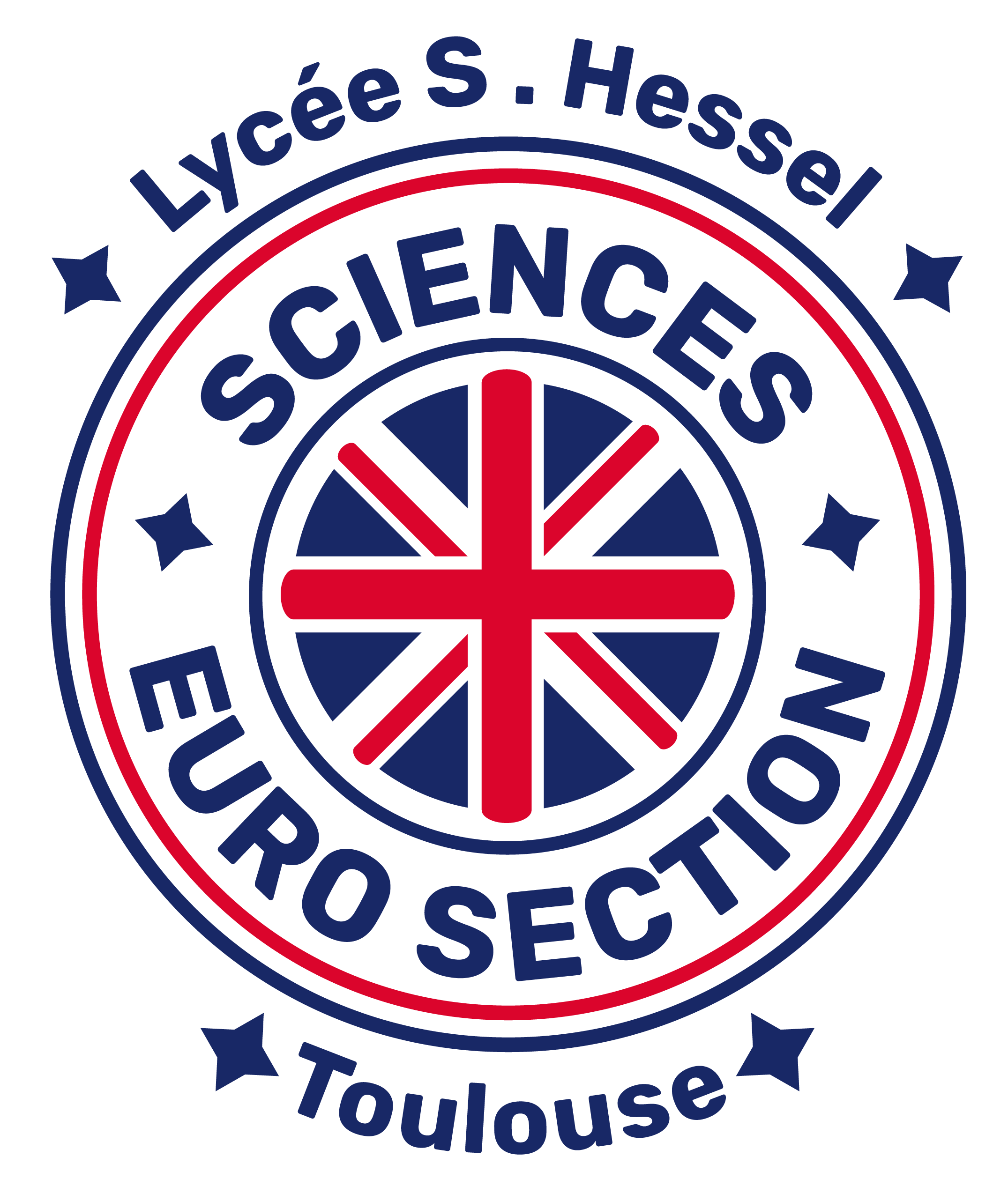 MENUE Logo section euro anglais-sciences lycée Stéphane Hessel